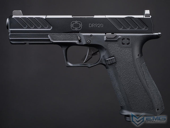 EMG x Shadow Systems DR920 Full Size Airsoft Gas Blowback Pistol - Black Barrel - Bang Bang Airsoft