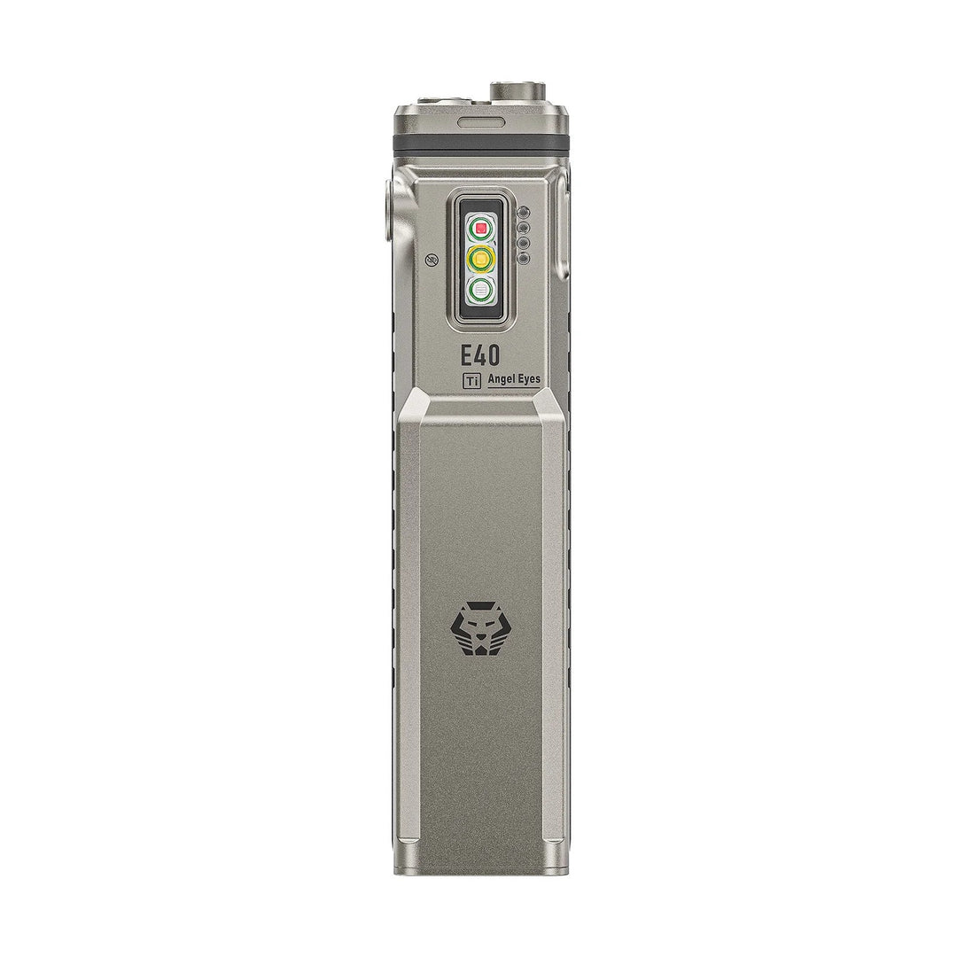 Rovyvon Angel Eyes E40 Titanium Flat EDC Flashlight