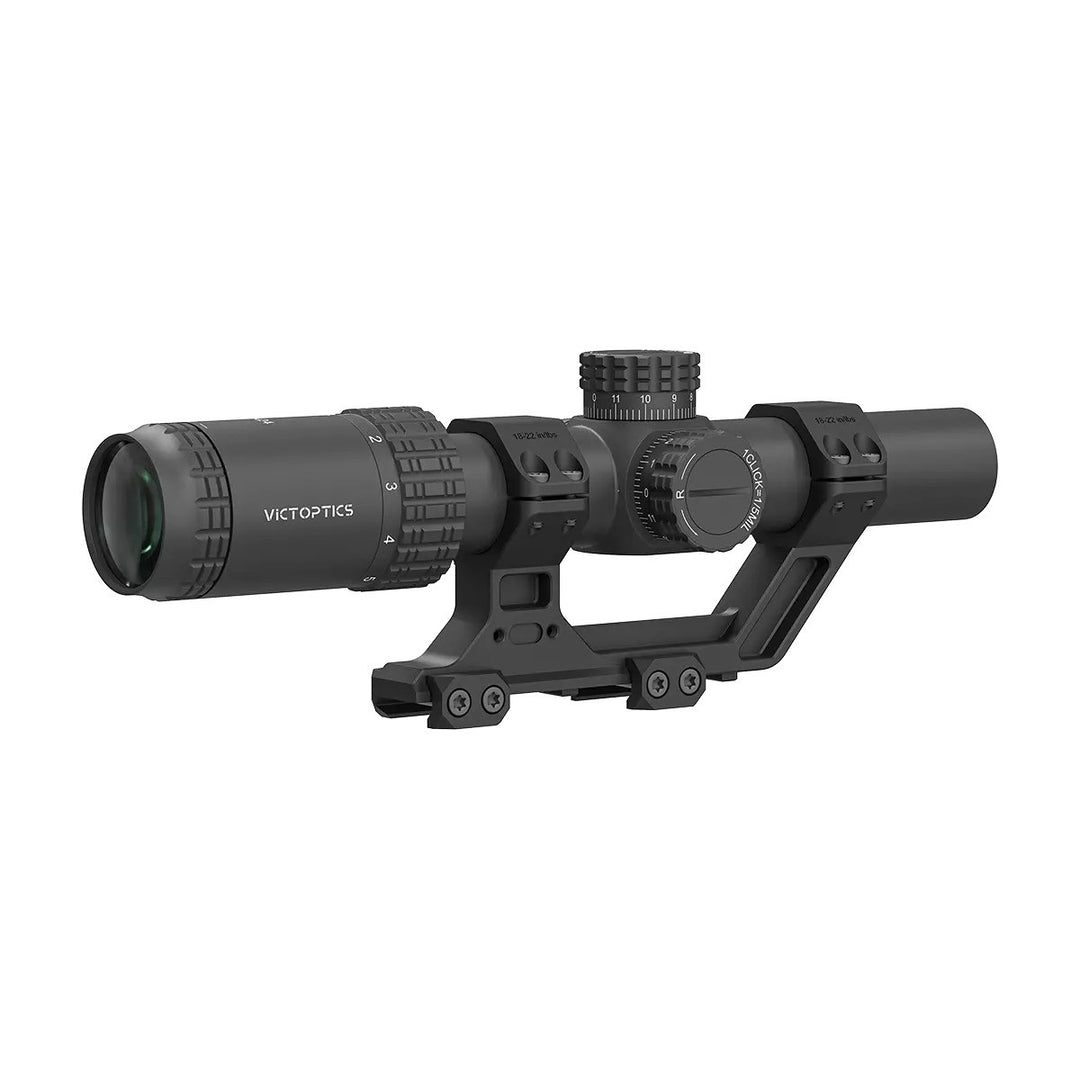 Victoptics S6 1-6×24 LPVO SFP Rifle Scope w/ 1-Piece Extreme High Picatinny AR Mount Kit