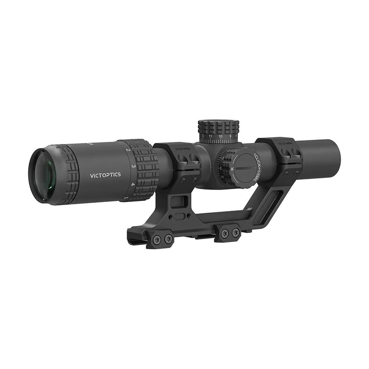Victoptics S6 1-6×24 LPVO SFP Rifle Scope w/ 1-Piece Extreme High Picatinny AR Mount Kit