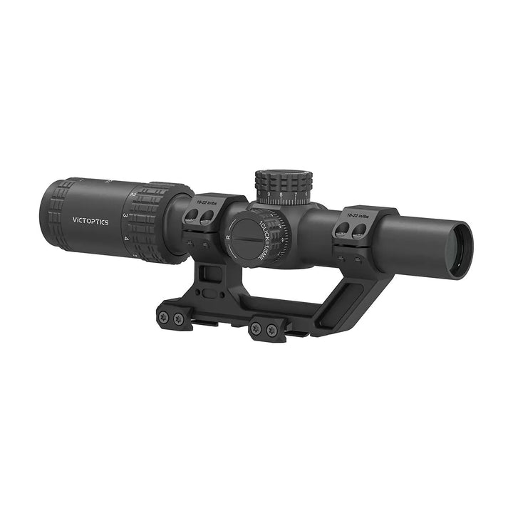 Victoptics S6 1-6×24 LPVO SFP Rifle Scope w/ 1-Piece Extreme High Picatinny AR Mount Kit