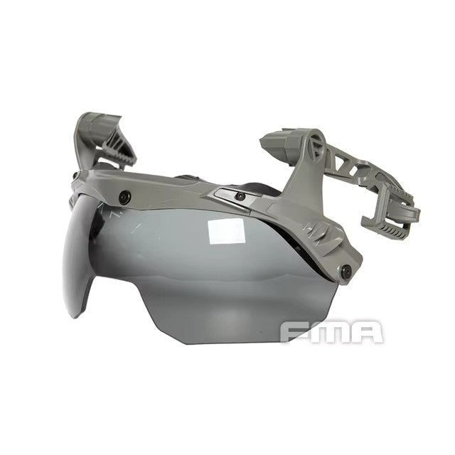 FMA EX Dummy Visor for EX Helmet - Mounted Rail Systems - Bang Bang Airsoft