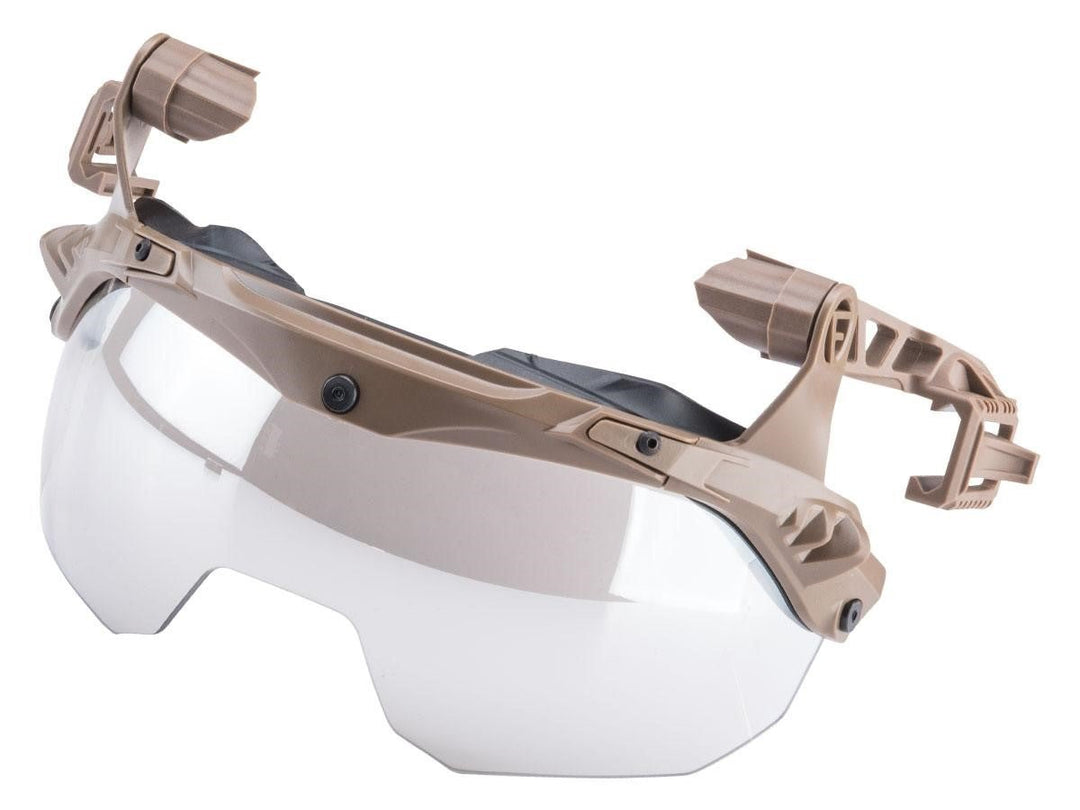 FMA EX Dummy Visor for EX Helmet - Mounted Rail Systems - Bang Bang Airsoft