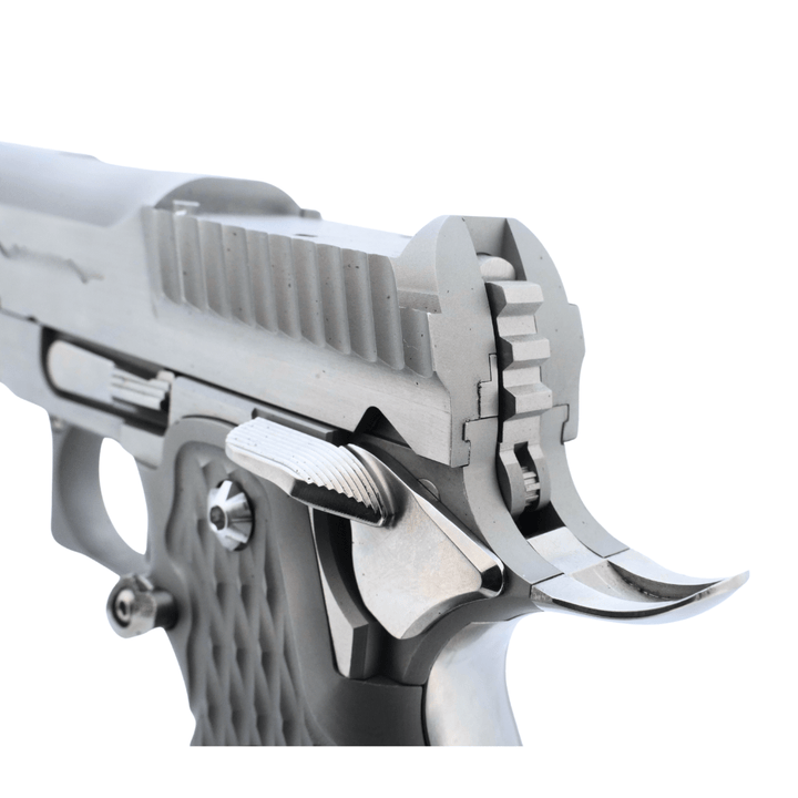 FPR Full Steel SV Long Dust Cover Style Optics Ready 2011 GBB - Silver - Bang Bang Airsoft