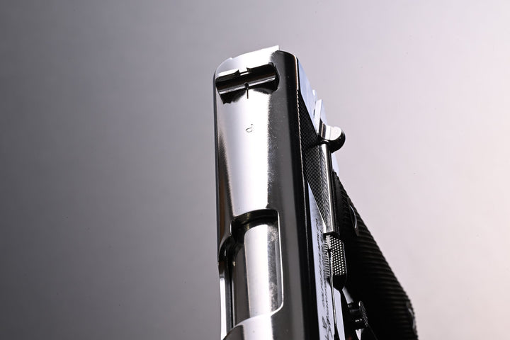 GBLS Steel GBB 1911A1 (Special Chrome BANG BANG Custom Engraving) *** - Bang Bang Airsoft