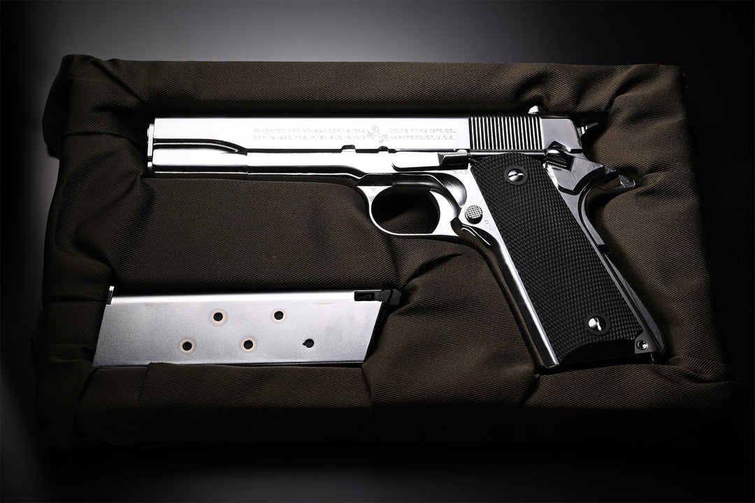 GBLS Steel GBB 1911A1 (Special Chrome BANG BANG Custom Engraving) *** - Bang Bang Airsoft