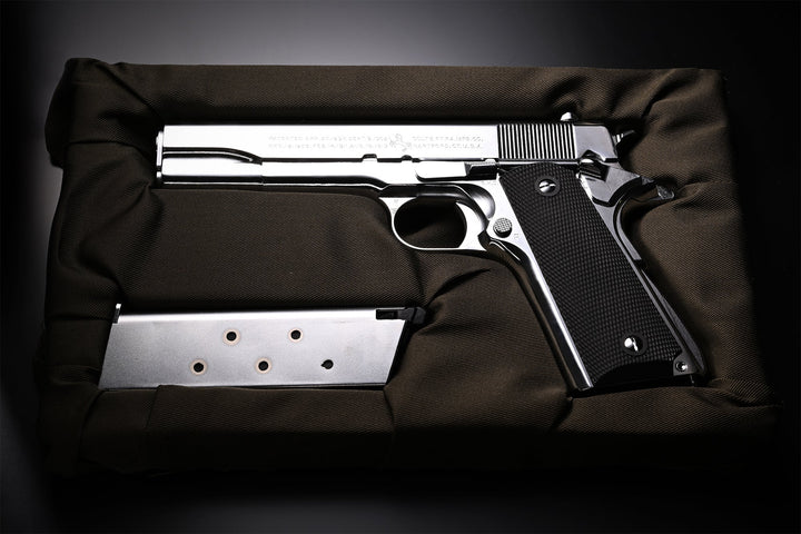 GBLS Steel GBB 1911A1 (Special Chrome BANG BANG Custom Engraving) *** - Bang Bang Airsoft