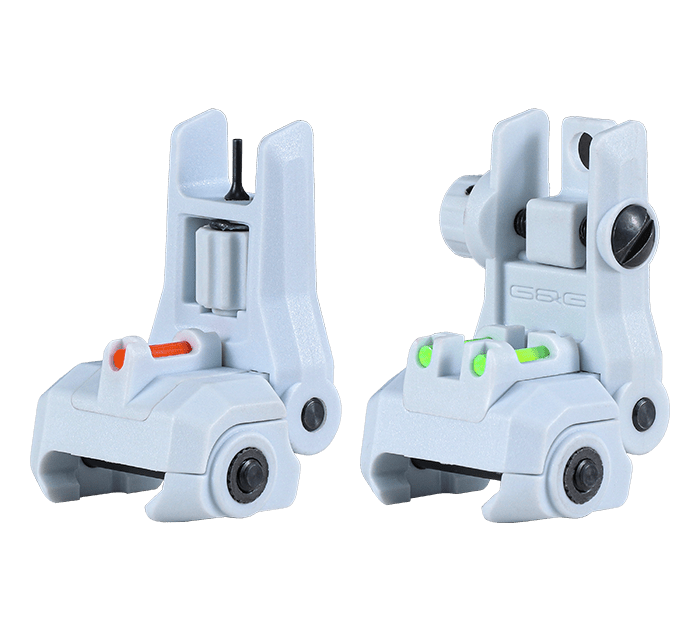 G&G Dual - Profile Fiber Optic Flip - up Sight - Macaron Blue - Bang Bang Airsoft