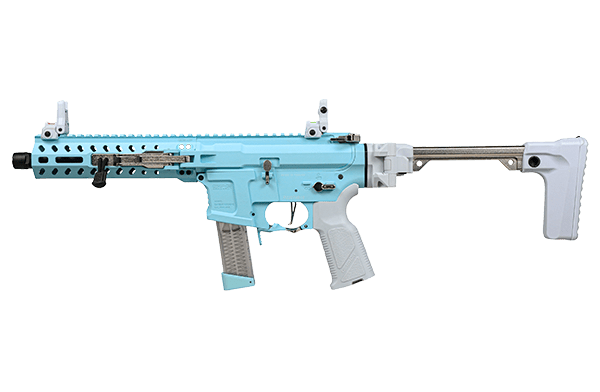 G&G FAR 9 Rapid Folding PCC Airsoft AEG Rifle - Macaron Blue - Bang Bang Airsoft