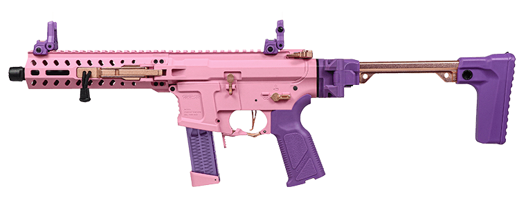 G&G FAR 9 Rapid Folding PCC Airsoft AEG Rifle - Pink - Bang Bang Airsoft