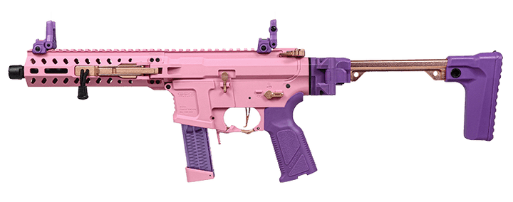 G&G FAR 9 Rapid Folding PCC Airsoft AEG Rifle - Pink - Bang Bang Airsoft