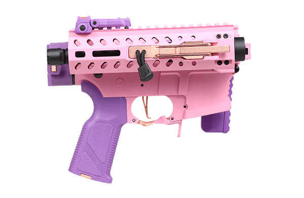 G&G FAR 9 Rapid Folding PCC Airsoft AEG Rifle - Pink - Bang Bang Airsoft