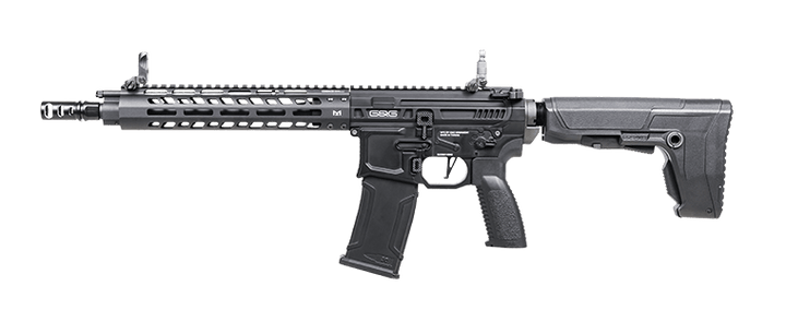 G&G MGCR 556 GBBR Airsoft Rifle w/ M - Lok Handguard (10 inch) - Black - Bang Bang Airsoft
