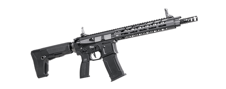 G&G MGCR 556 GBBR Airsoft Rifle w/ M - Lok Handguard (10 inch) - Black - Bang Bang Airsoft