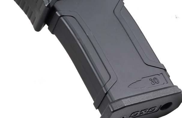 G&G MGCR 556 GBBR Airsoft Rifle w/ M - Lok Handguard (12 inch) - Black - Bang Bang Airsoft