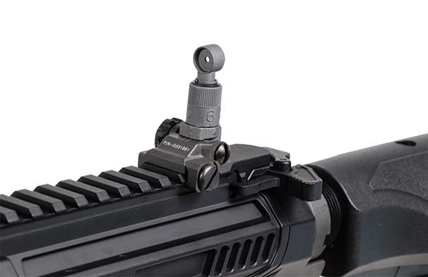 G&G MGCR 556 GBBR Airsoft Rifle w/ M - Lok Handguard (12 inch) - Black - Bang Bang Airsoft