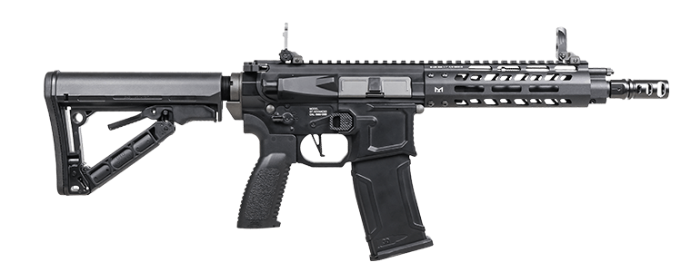 G&G MGCR 556 GBBR Airsoft Rifle w/ M - Lok Handguard (7 inch) - Black - Bang Bang Airsoft