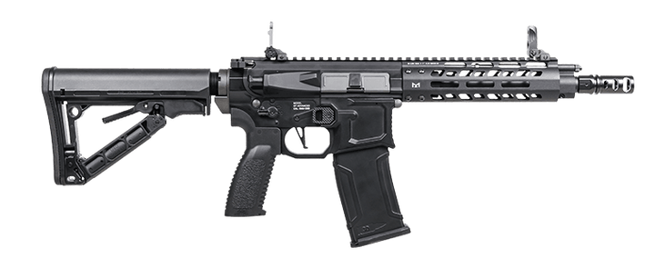 G&G MGCR 556 GBBR Airsoft Rifle w/ M - Lok Handguard (7 inch) - Black - Bang Bang Airsoft