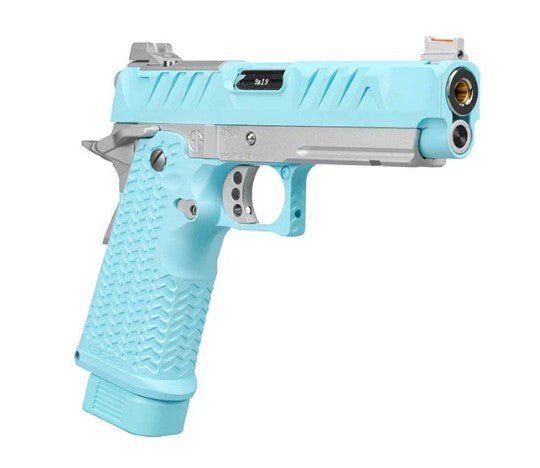 G&G STP45 Macaron Blue GBB Airsoft Pistol (Polymer Slide Version) - Bang Bang Airsoft