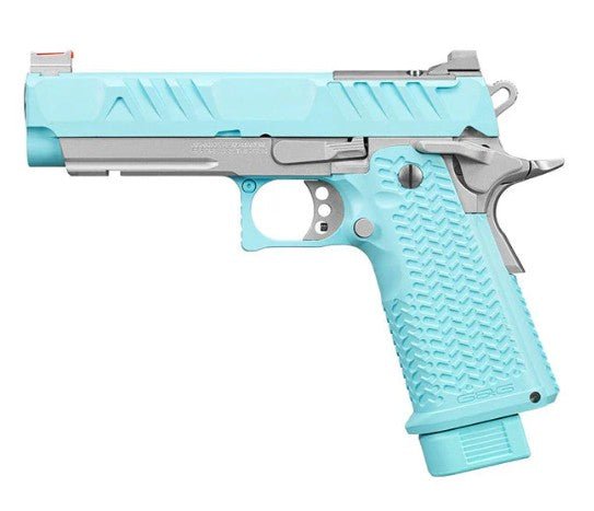 G&G STP45 Macaron Blue GBB Airsoft Pistol (Polymer Slide Version) - Bang Bang Airsoft