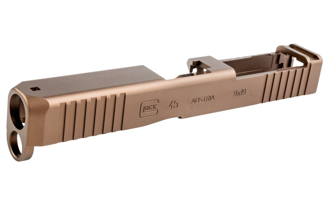 Guarder G45 Gen5 Style Slide for Tokyo Marui G17 Gen5 MOS GBB (CNC Aluminum, FDE) - Bang Bang Airsoft