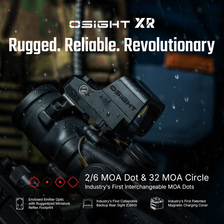 Osight XR Enclosed Multi-Reticle Red Dot Sight