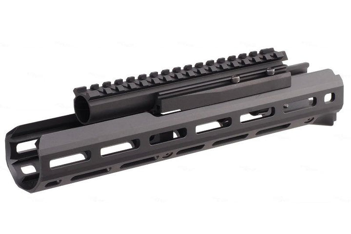 Hephaestus AK MLOK 10.5 Handguard Set with Railed GasTube TypeIII Hardcoat Anodized TokyoMarui AKGBB Series Bang Bang Airsoft