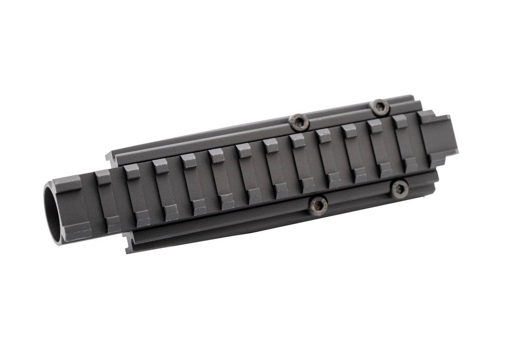 Hephaestus AMD - 65 / AK 11.5" SBR Railed Gas Tube (Type III Hard - coat Anodized) for AEG/GBB - Bang Bang Airsoft
