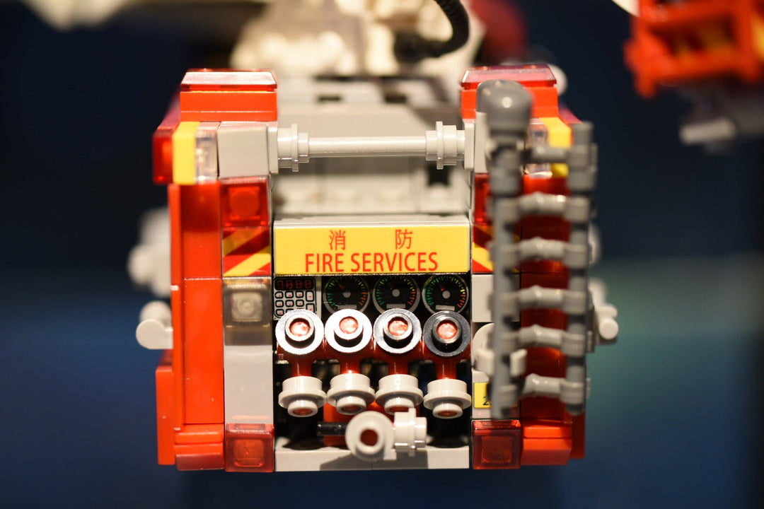 HK Bricked Hong Kong Fire Service Vehicle Brick Model Set - Bang Bang Airsoft