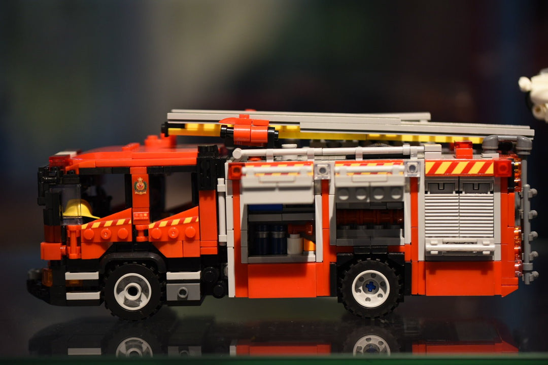 HK Bricked Hong Kong Fire Service Vehicle Brick Model Set - Bang Bang Airsoft