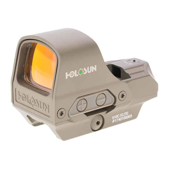Holosun Elite Series HE510C - GR Green Dot Reflex Sight - FDE - Bang Bang Airsoft