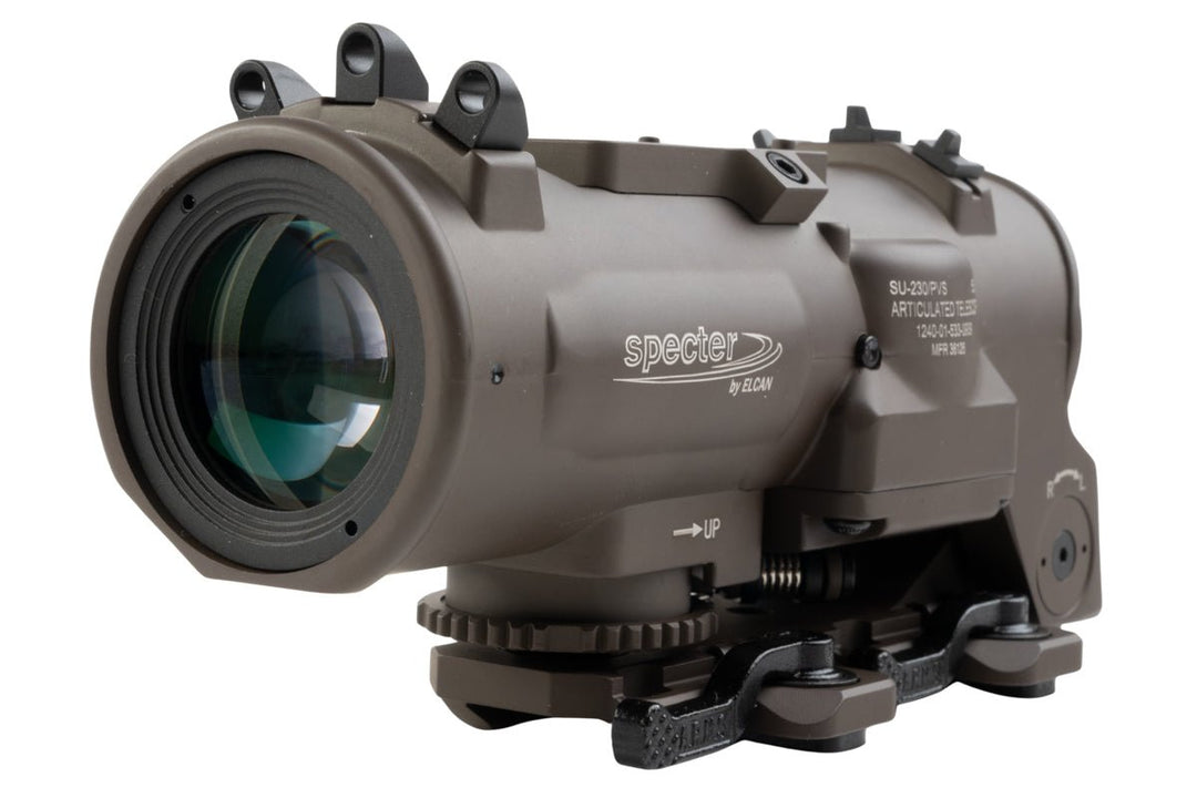 Holy Warrior Elcan DR 1 - 4x Optical Sight - Dark Brown (with Killflash) - Bang Bang Airsoft
