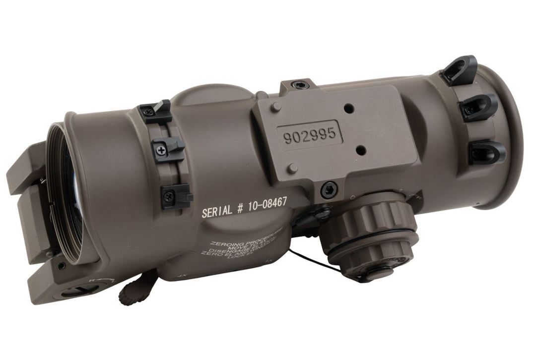 Holy Warrior Elcan DR 1 - 4x Optical Sight - Dark Brown (with Killflash) - Bang Bang Airsoft
