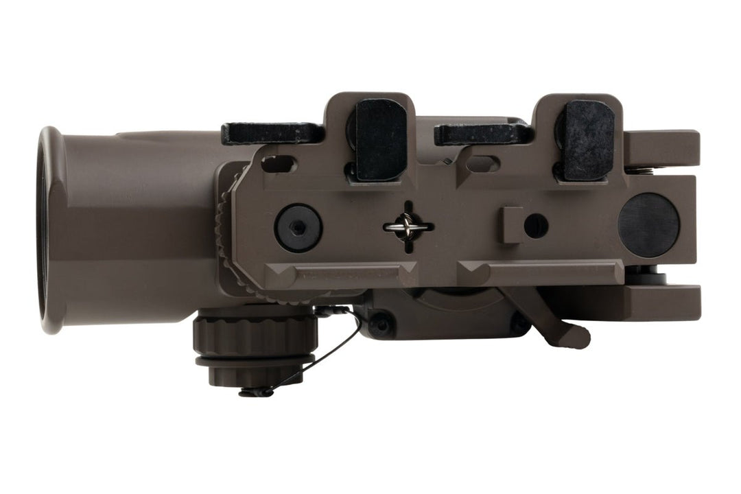 Holy Warrior Elcan DR 1 - 4x Optical Sight - Dark Brown (with Killflash) - Bang Bang Airsoft