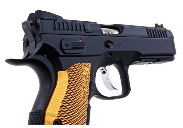 KJ Works CZ Shadow 2 GBB Airsoft Pistol (ASG Licensed) - Orange - Bang Bang Airsoft