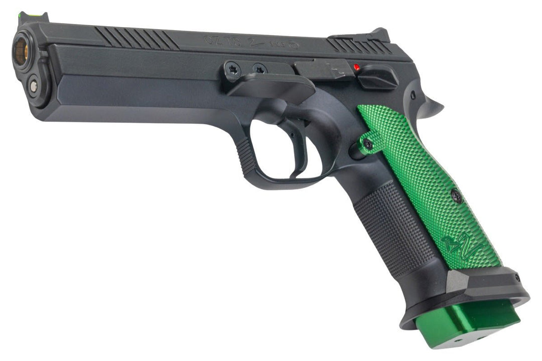 KJ Works CZ TS2 Racing Green CO2 Airsoft Pistol (ASG Licensed) - Bang Bang Airsoft