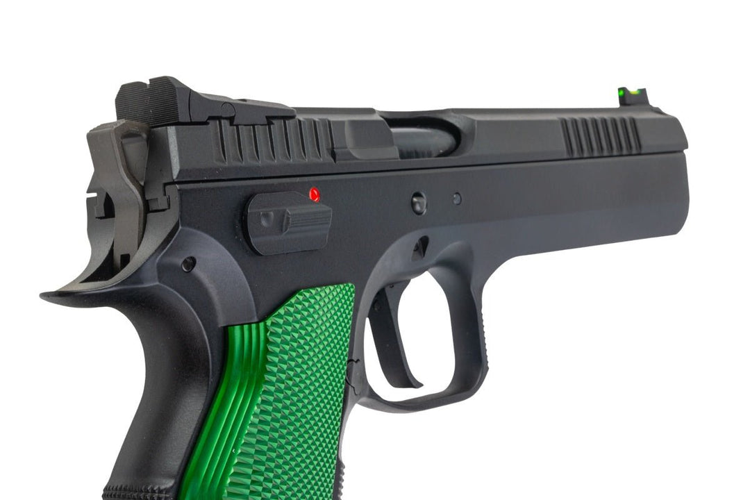 KJ Works CZ TS2 Racing Green CO2 Airsoft Pistol (ASG Licensed) - Bang Bang Airsoft