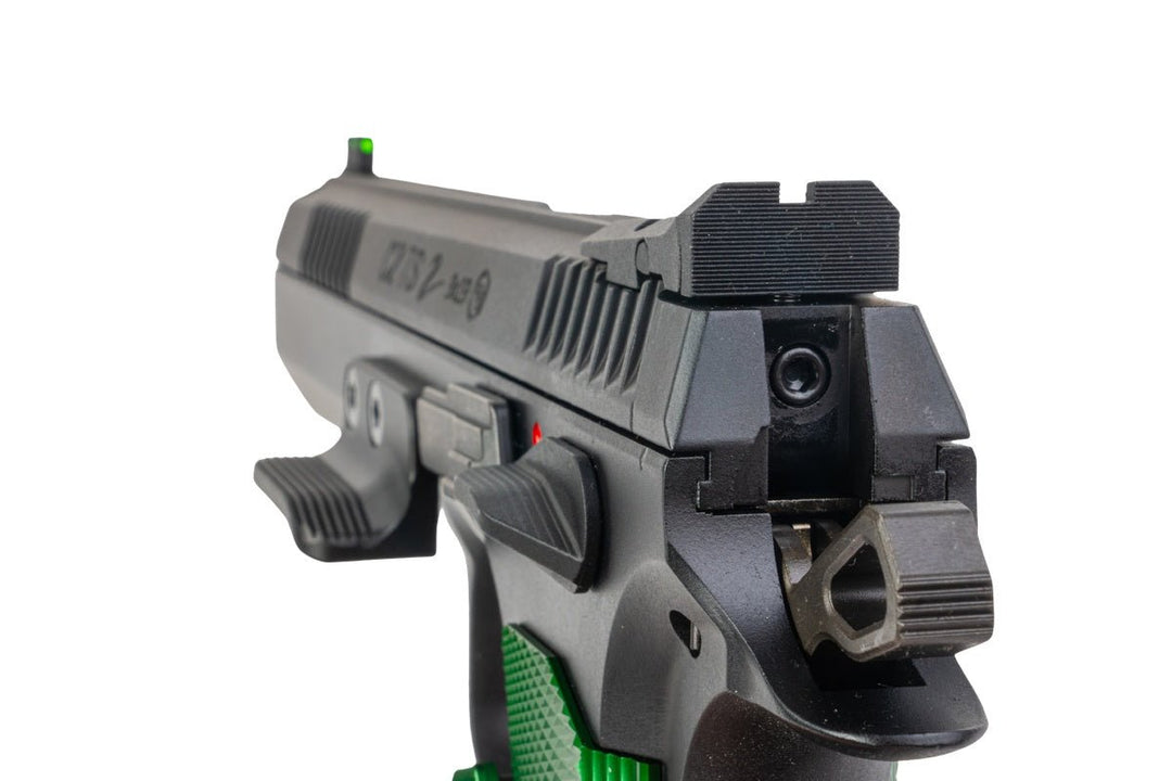 KJ Works CZ TS2 Racing Green CO2 Airsoft Pistol (ASG Licensed) - Bang Bang Airsoft