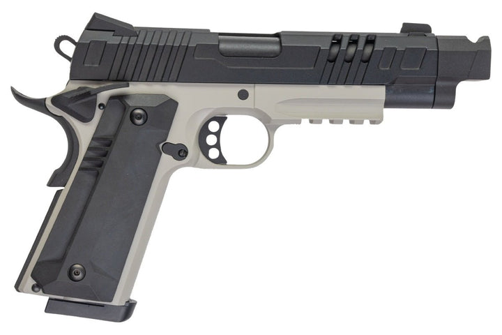 KJ Works KP-24 1911 GBB Airsoft Pistol - Grey Two Tone (Full Metal) - Bang Bang Airsoft