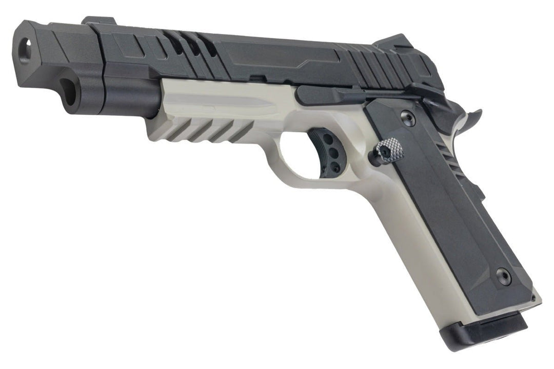KJ Works KP-24 1911 GBB Airsoft Pistol - Grey Two Tone (Full Metal) - Bang Bang Airsoft