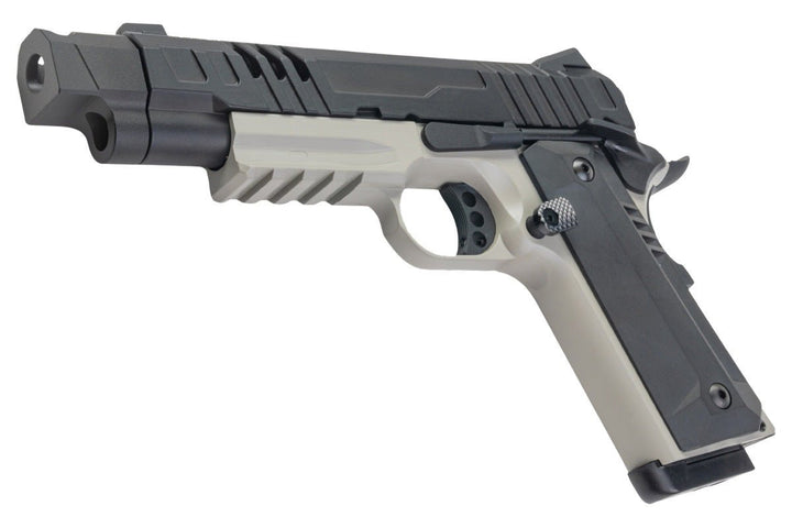KJ Works KP-24 1911 GBB Airsoft Pistol - Grey Two Tone (Full Metal) - Bang Bang Airsoft