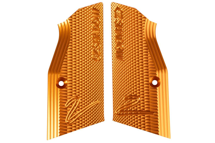 KJ Works Shadow 2 Grip W/ Magwell (Aluminum) - Orange - Bang Bang Airsoft