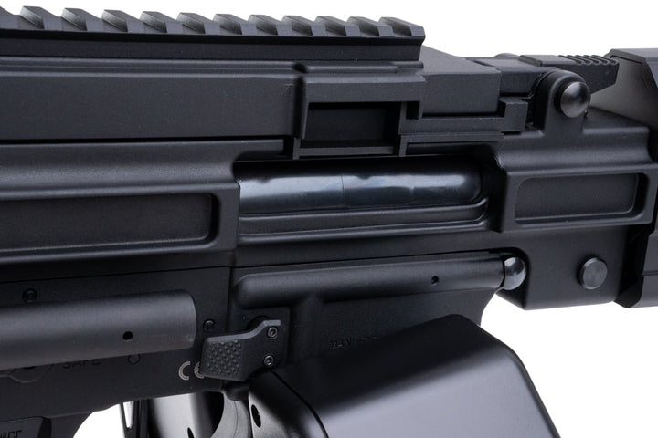 KRYTAC Trident MK3 LMG Para Airsoft AEG Rifle (M - LOK) - Black - Bang Bang Airsoft