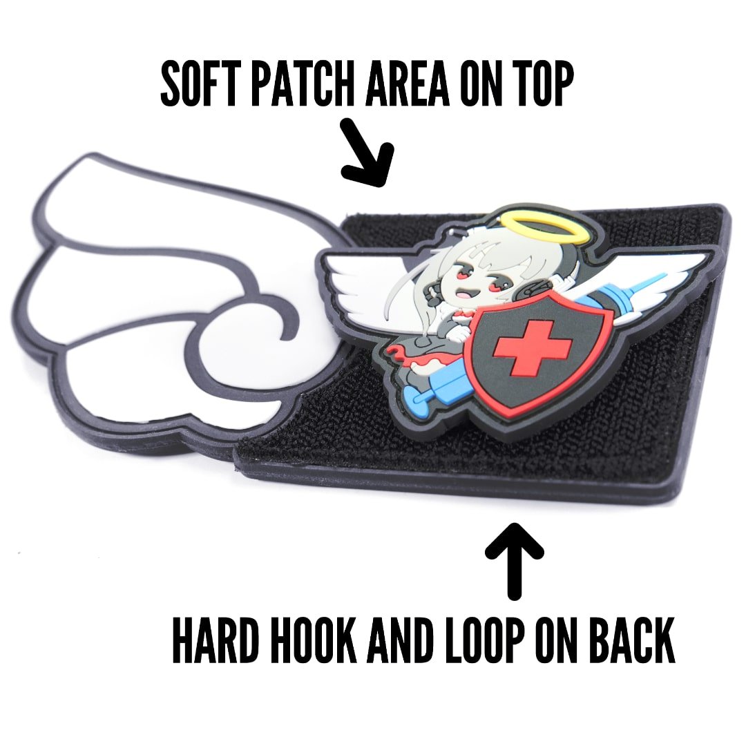 KTactical Bat / Angel Wing Kawaii Anime Patch Set (Left + Right) - Bang Bang Airsoft