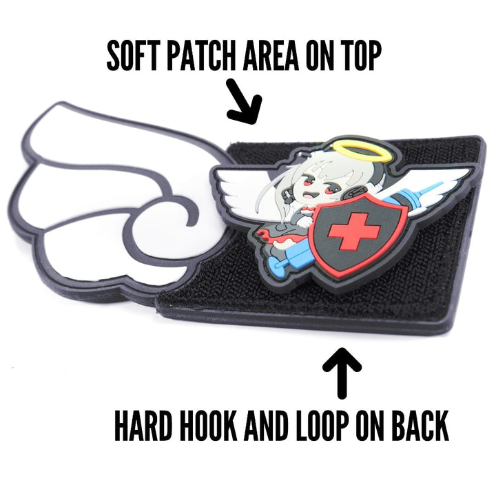 KTactical Bat / Angel Wing Kawaii Anime Patch Set (Left + Right) - Bang Bang Airsoft