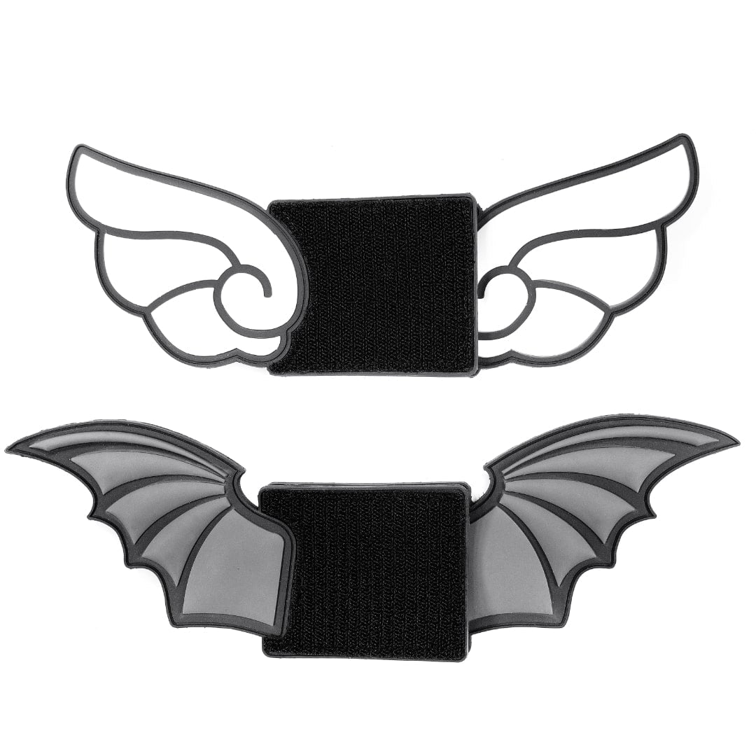 KTactical Bat / Angel Wing Kawaii Anime Patch Set (Left + Right) - Bang Bang Airsoft