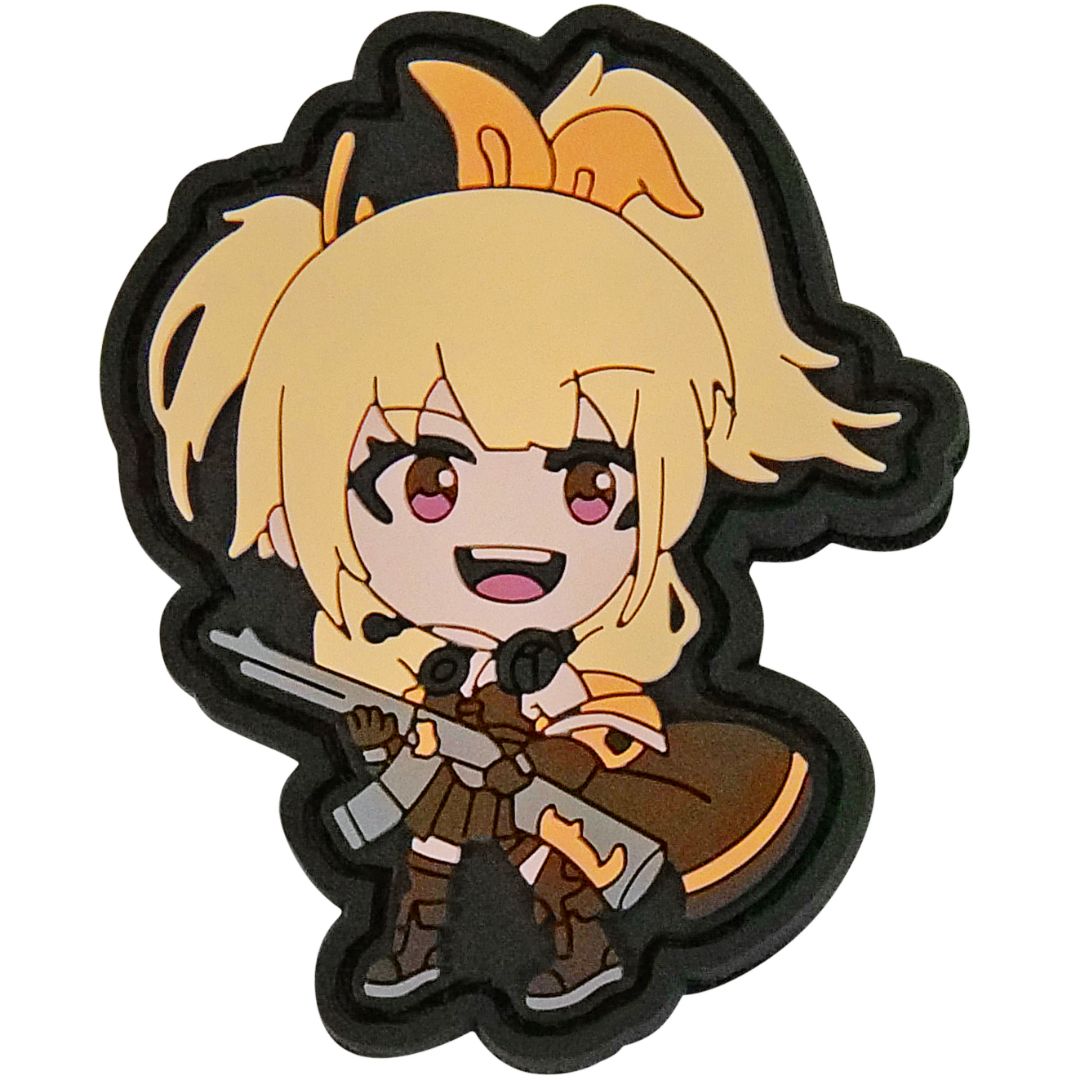 KTactical Crazy Chan Tactical Anime Girl Waifu Kawaii Hook and Loop PVC Patch - Bang Bang Airsoft