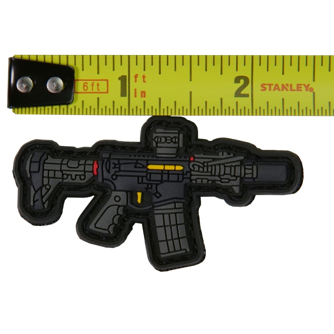 KTactical Cute Mini Gun AR Pistol Tiny PVC Patch - Bang Bang Airsoft
