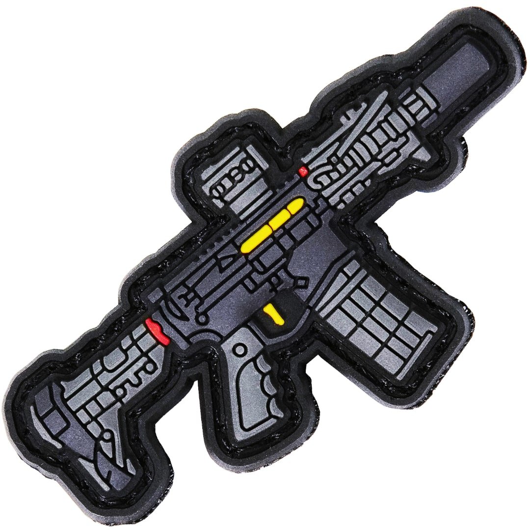 KTactical Cute Mini Gun AR Pistol Tiny PVC Patch - Bang Bang Airsoft