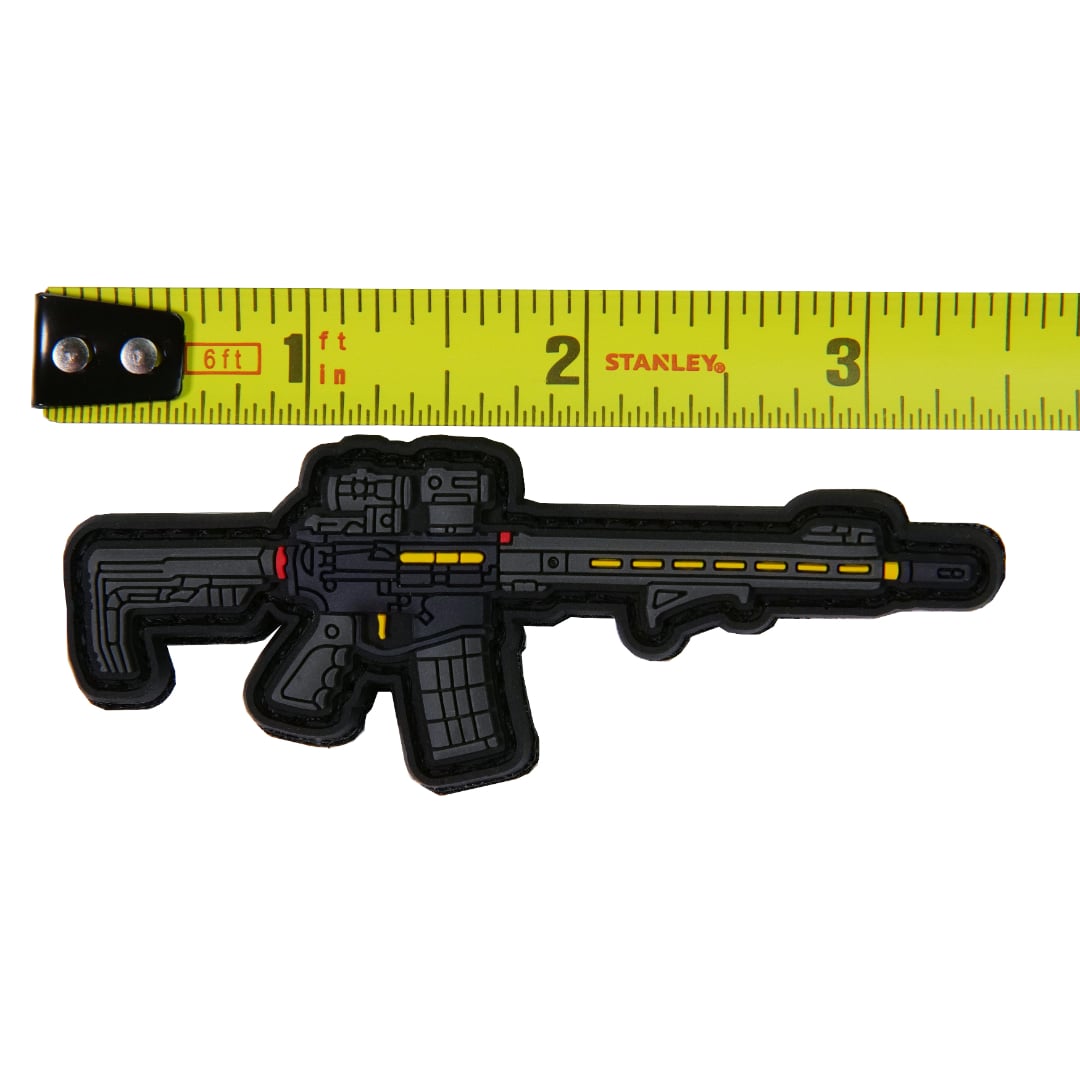 KTactical Cute Mini Gun AR15 Rifle Tiny PVC Patch - Bang Bang Airsoft